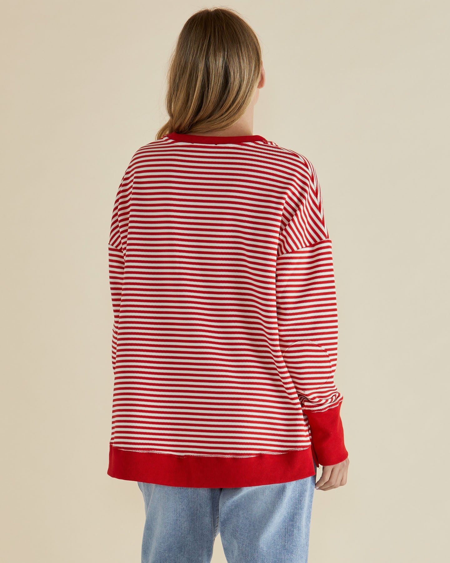 Betty Basics Cove Sweat Red Stripe