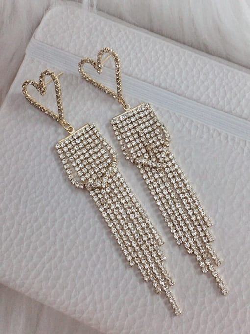 Flying Saucers Rhinestones tassel Earrings - Flying Saucers NZ