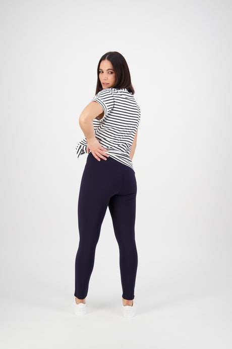 Vassalli Skinnyleg ankle grazer Ponti pull on navy