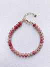 Hand made beaded bracelet ruby