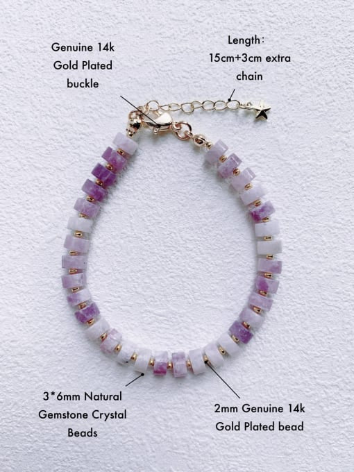 Hand made beaded bracelet ruby