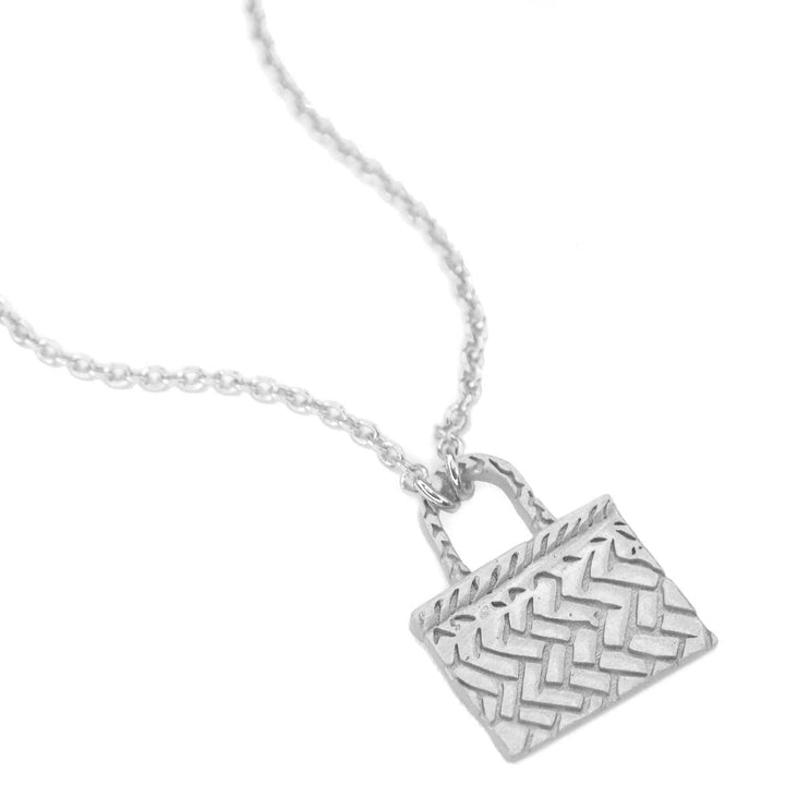 Little Taonga Kete Necklace silver - Flying Saucers NZ