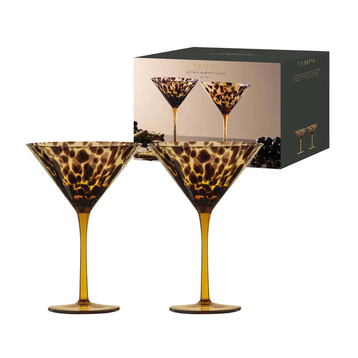 Tempa Anthea Set of 2 Martini Glasses 250ml - Flying Saucers NZ