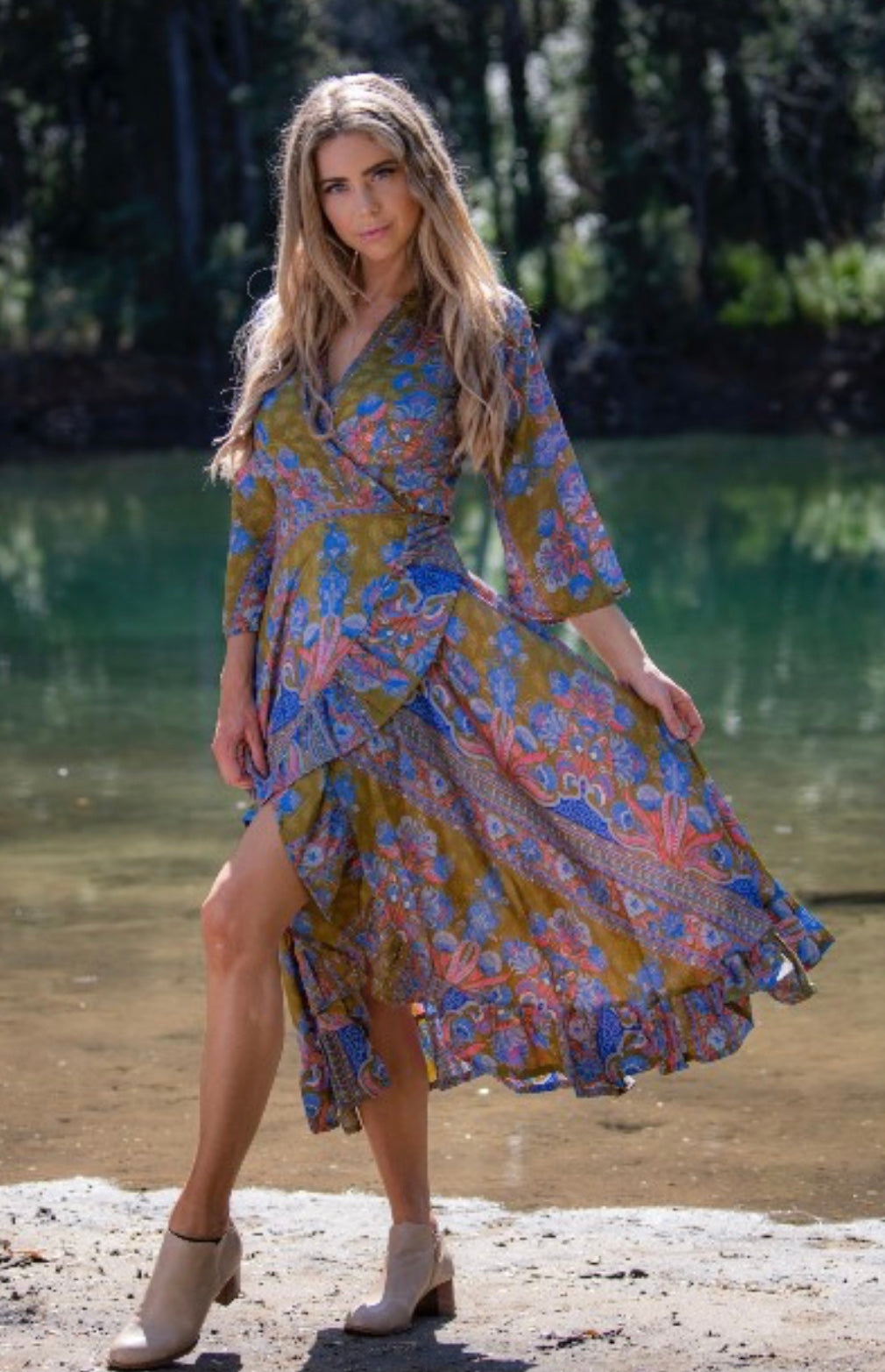 Wrap silk dress - Flying Saucers NZ