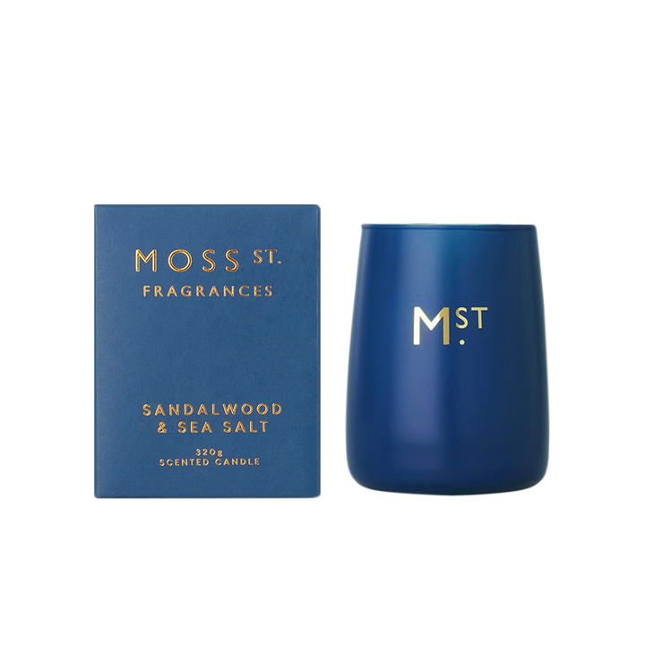 Moss St. Sandalwood & Sea salt Candle - Flying Saucers NZ