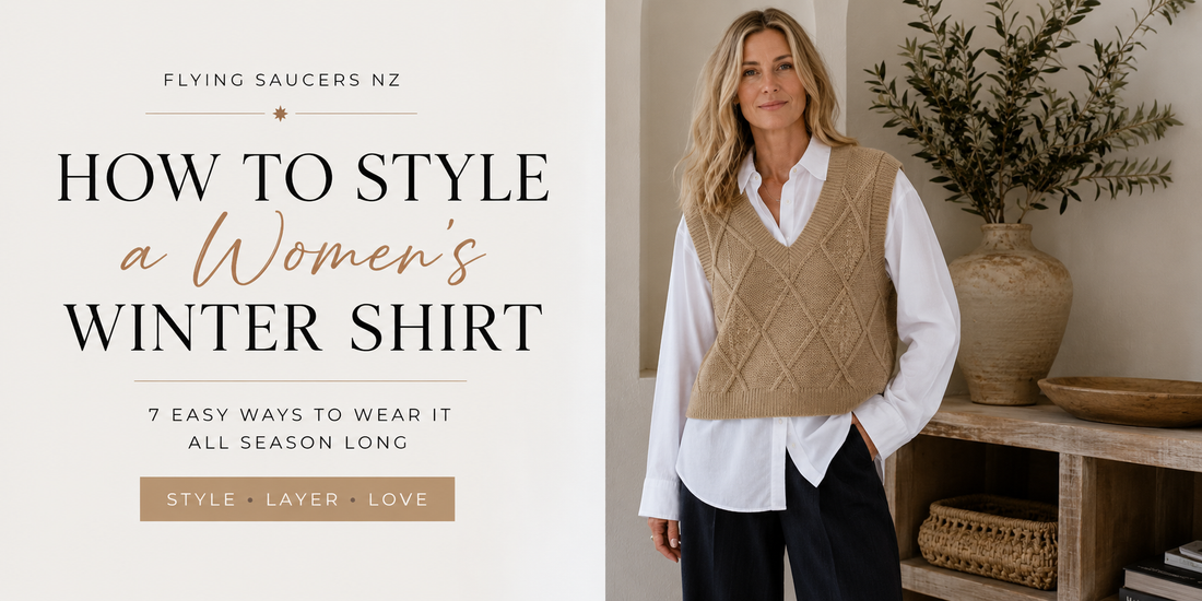How to style a women’s Winter shirt…
