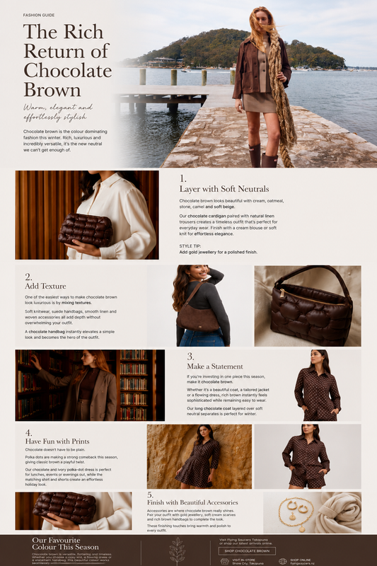 The rich return of Chocolate brown