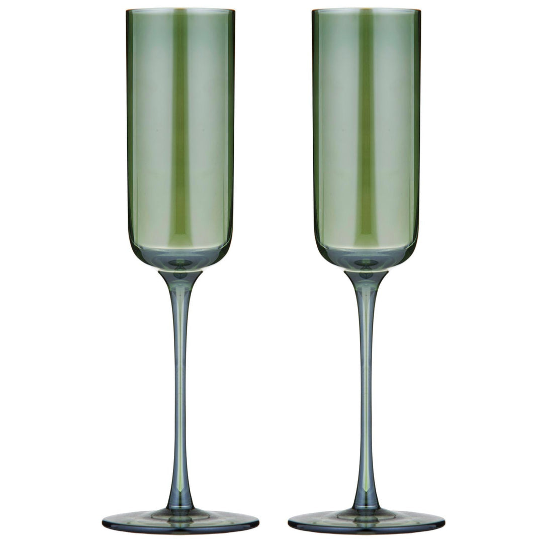 Ladelle Verity Fern2pk Champagne Glass