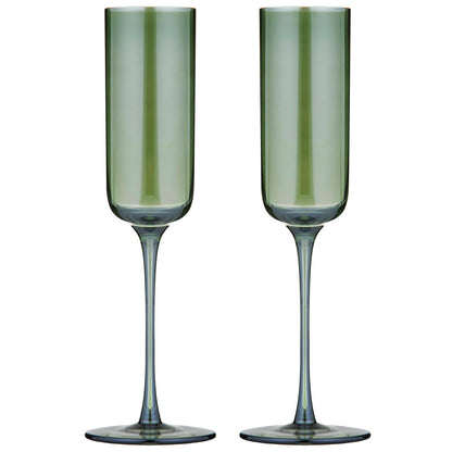 Ladelle Verity Fern2pk Champagne Glass