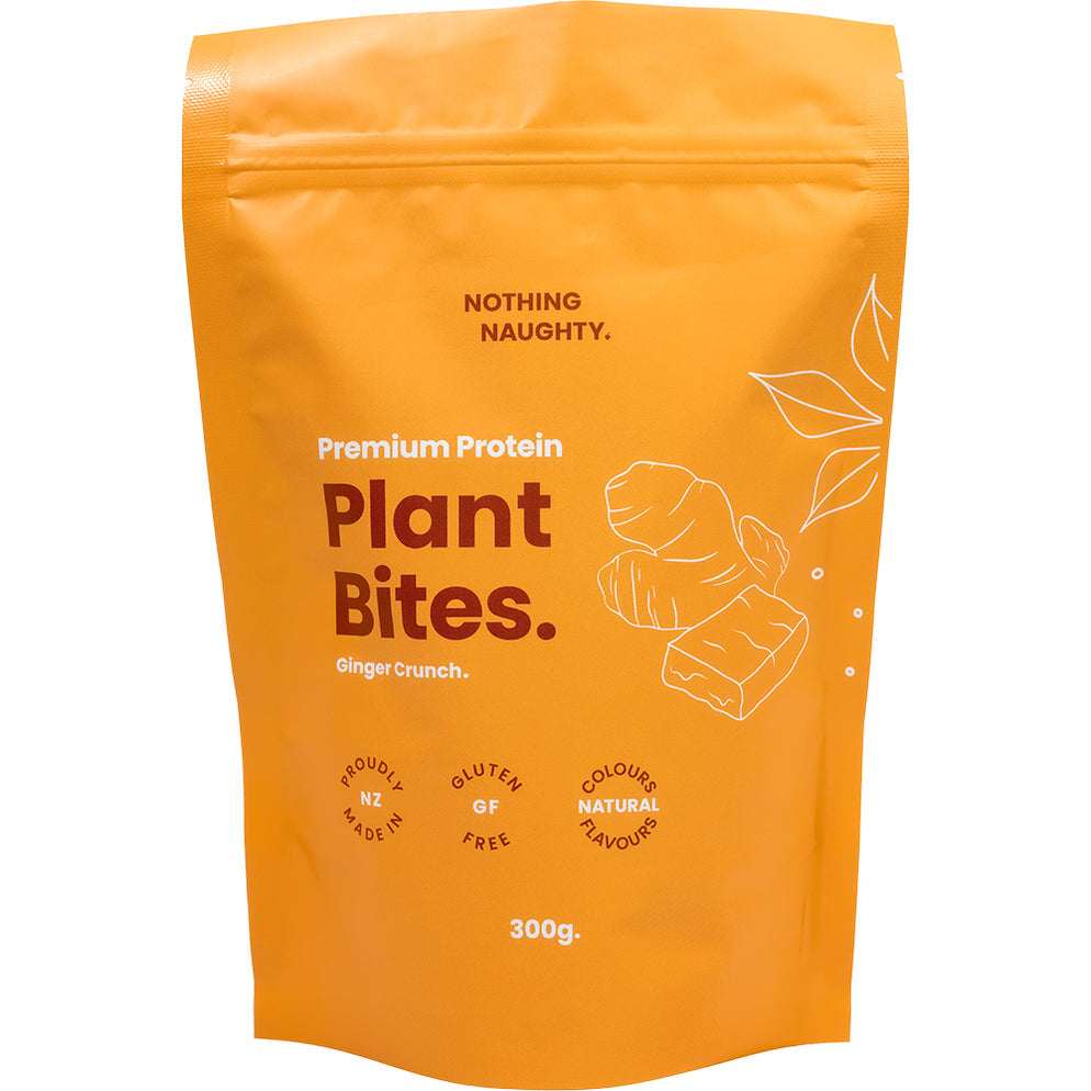 Nothing Naughty Premium Plant Protein Bites Ginger crunch