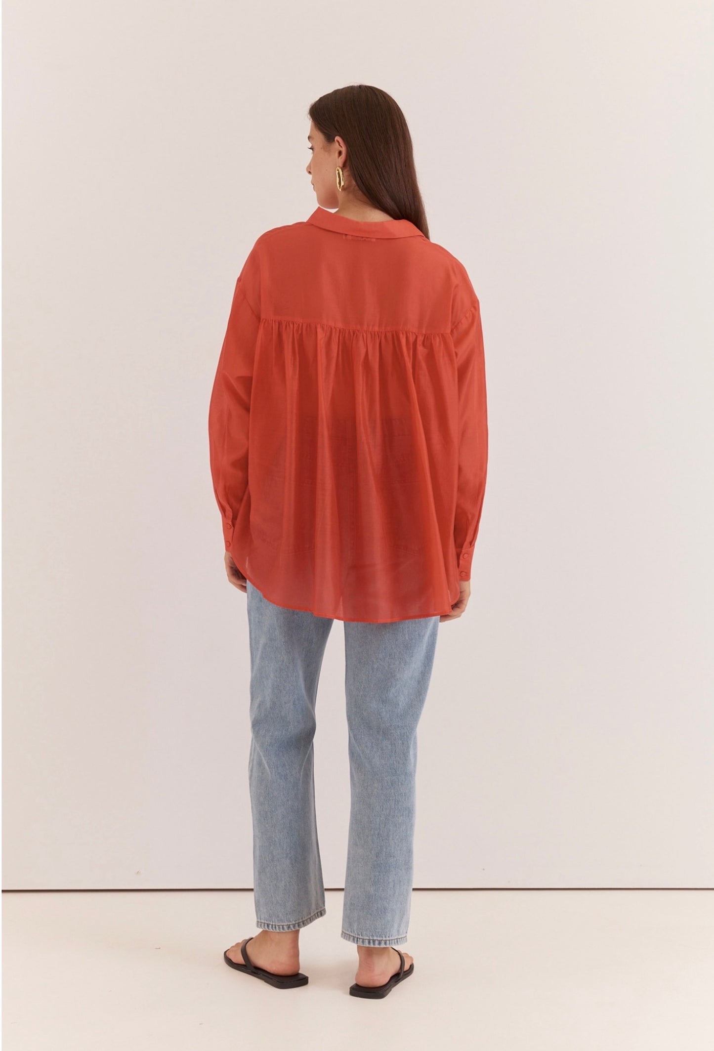 Sass Val oversized shirt Orange