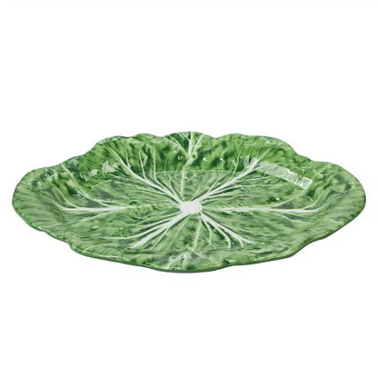 Melamine cabbage oval platter green 40 cm pre order