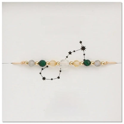 Flying Saucers Natural stone Zodiac bracelet