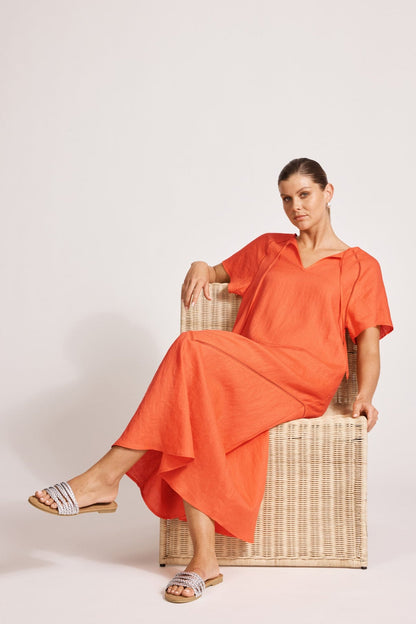 Eb &Ive Miramar Maxi Dress Coral