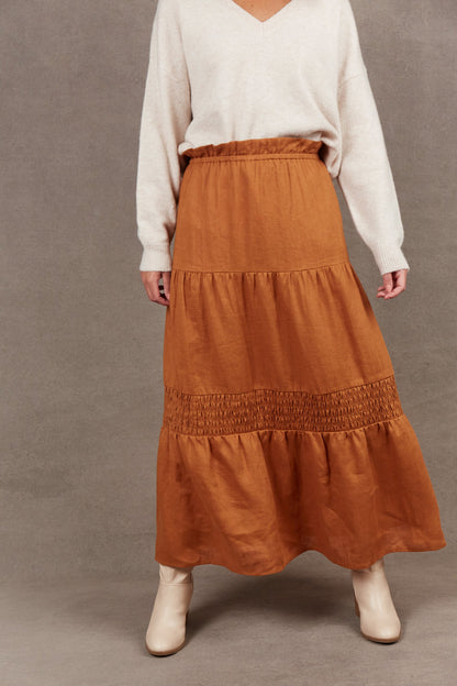 Eb & Ive Nama Skirt Ochre