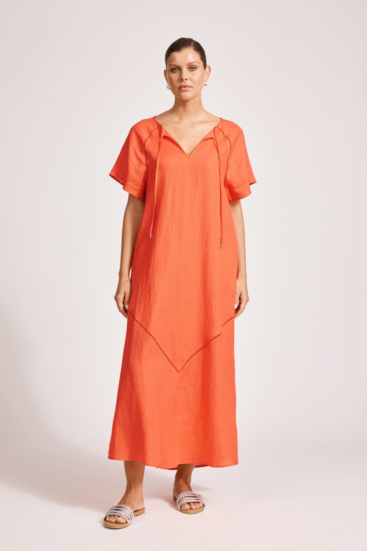 Eb &Ive Miramar Maxi Dress Coral