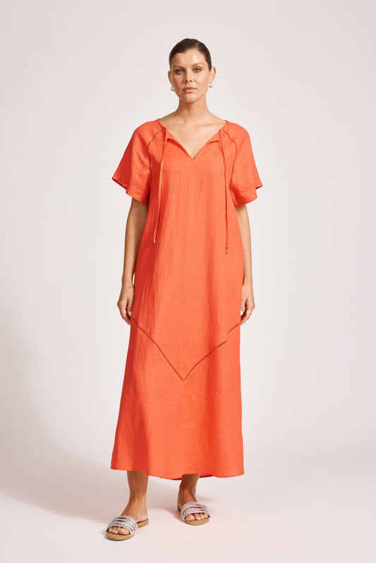 Eb &Ive Miramar Maxi Dress Coral