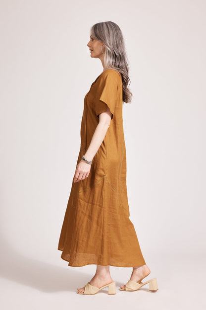 Eb &Ive Miramar Maxi Dress Caramel
