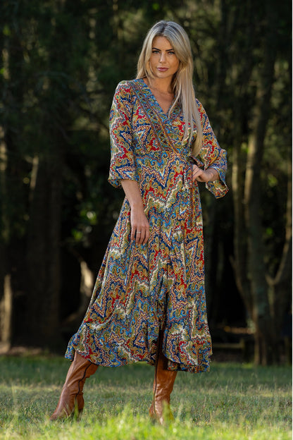 Boho Aurora wrap dress