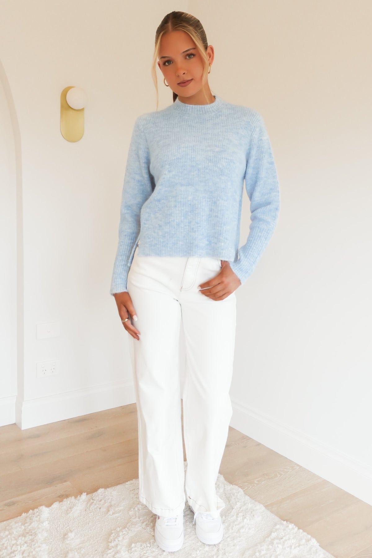 Sass Marlo boxy rib knit