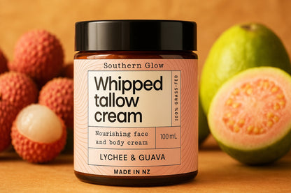 Southern Glow Lychee and Guava tallow cream