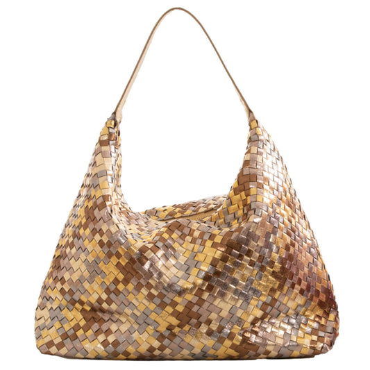 Sassy Duck Isabella shoulder bag Gold silver and bronze