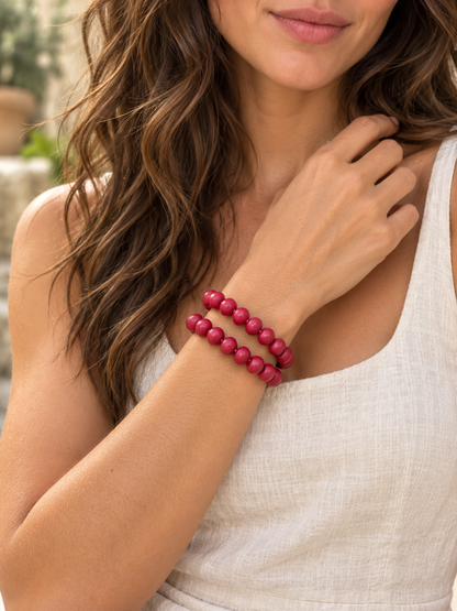 Flying Saucers pebble bracelet