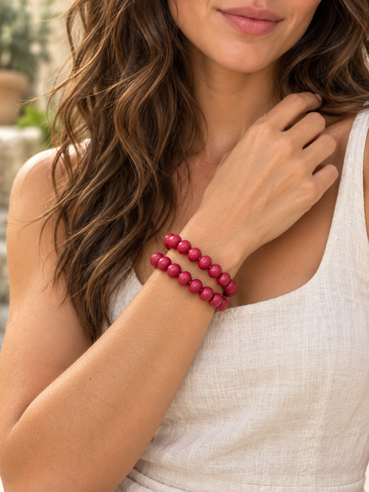 Flying Saucers pebble bracelet