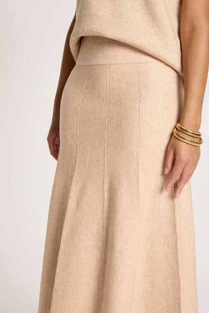 Eb + Ive Zola knit skirt Bisque