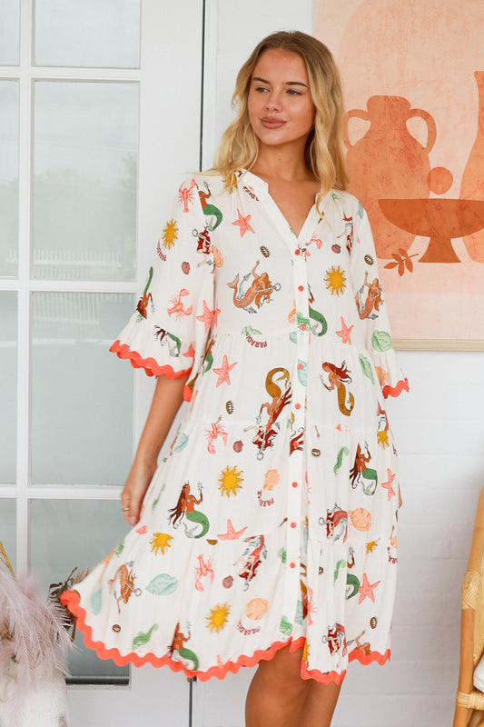 Emma midi midi dress