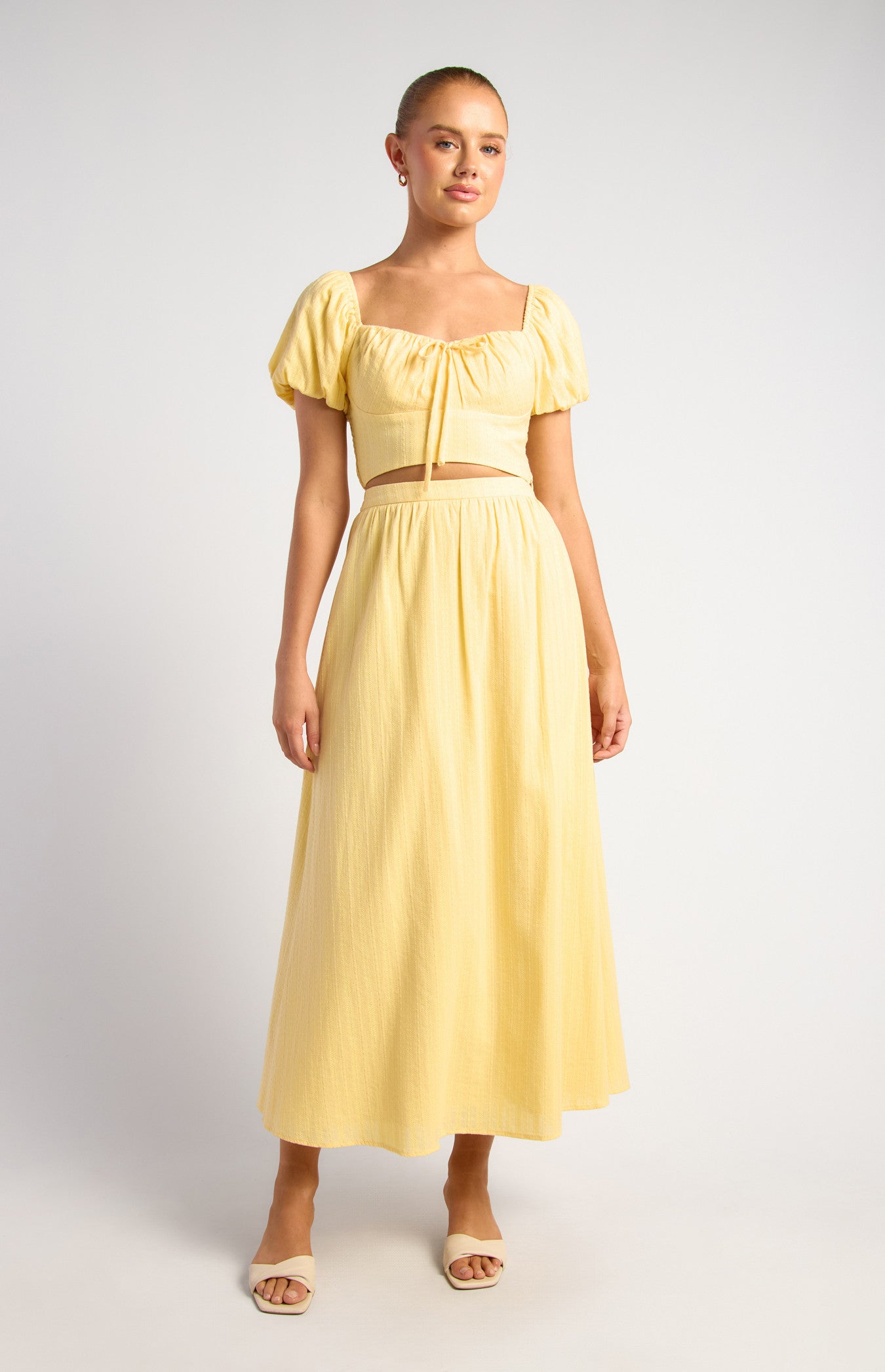 Cotton top and skirt