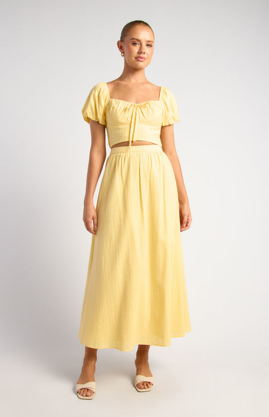 Cotton top and skirt