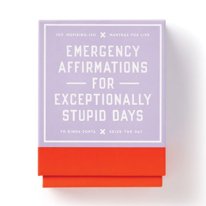 Emergency affirmations for exceptionally stupid days