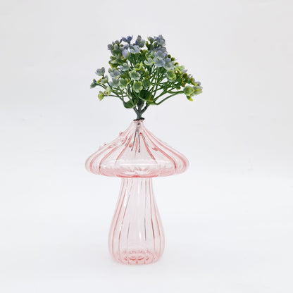 Toadstool bud vase pink