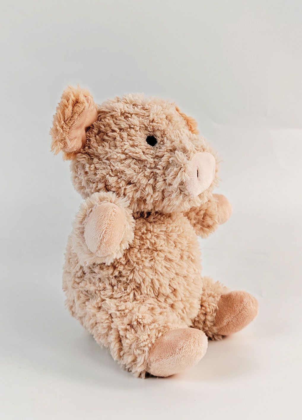 Curly pig soft toy 18. Cm pink