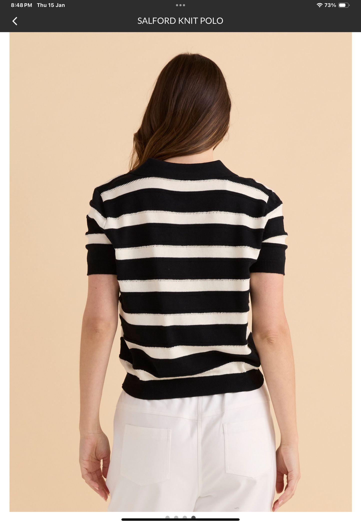 BettyBasics Salford knit polo Navy