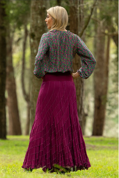 Boho Nova skirt wine