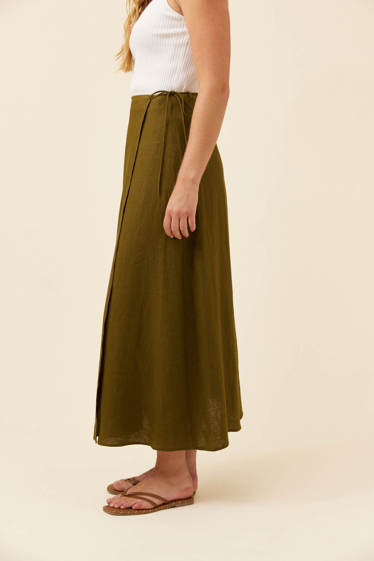 Isle of mine Wrap skirt olive