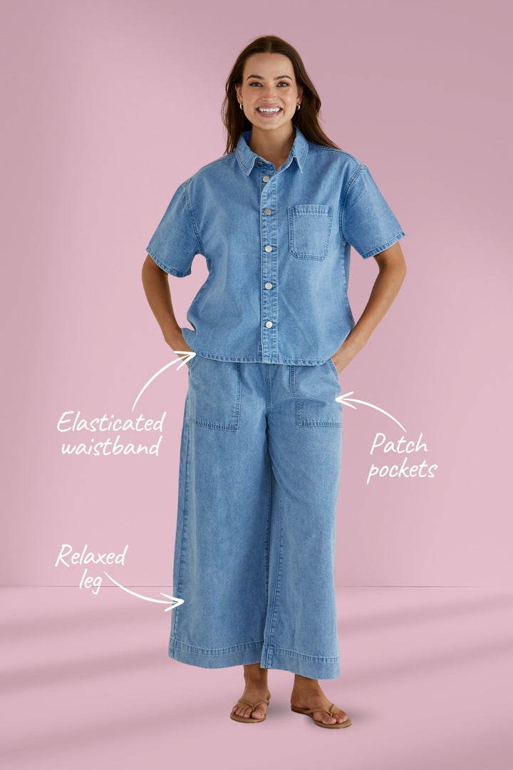 Betty Basics Safran relaxed leg denim