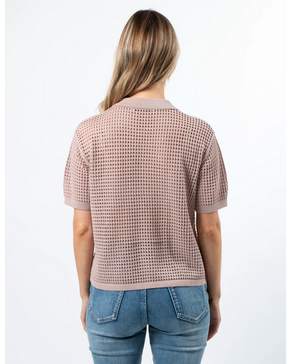 Stella + Gemma Jonah knit top blush