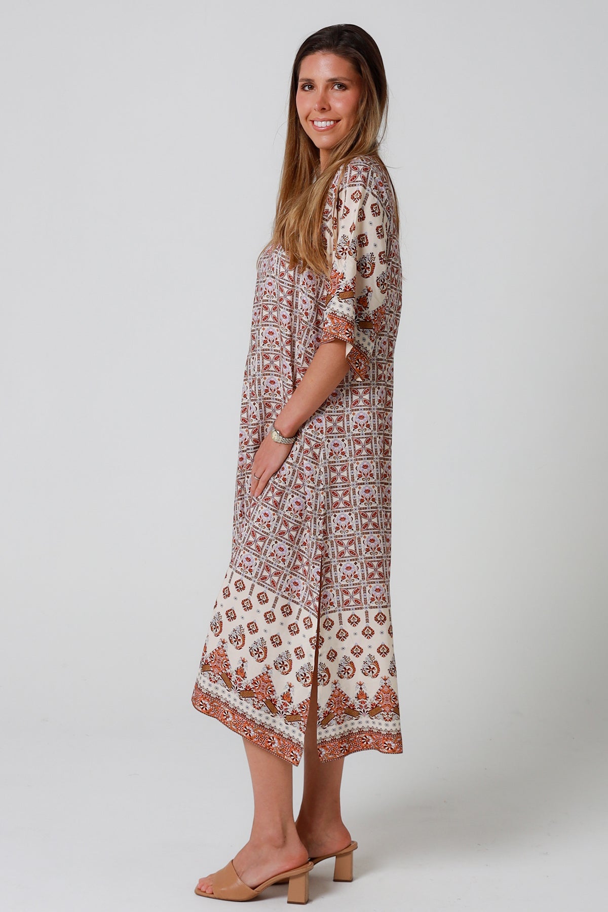 Boho Tori midi dress
