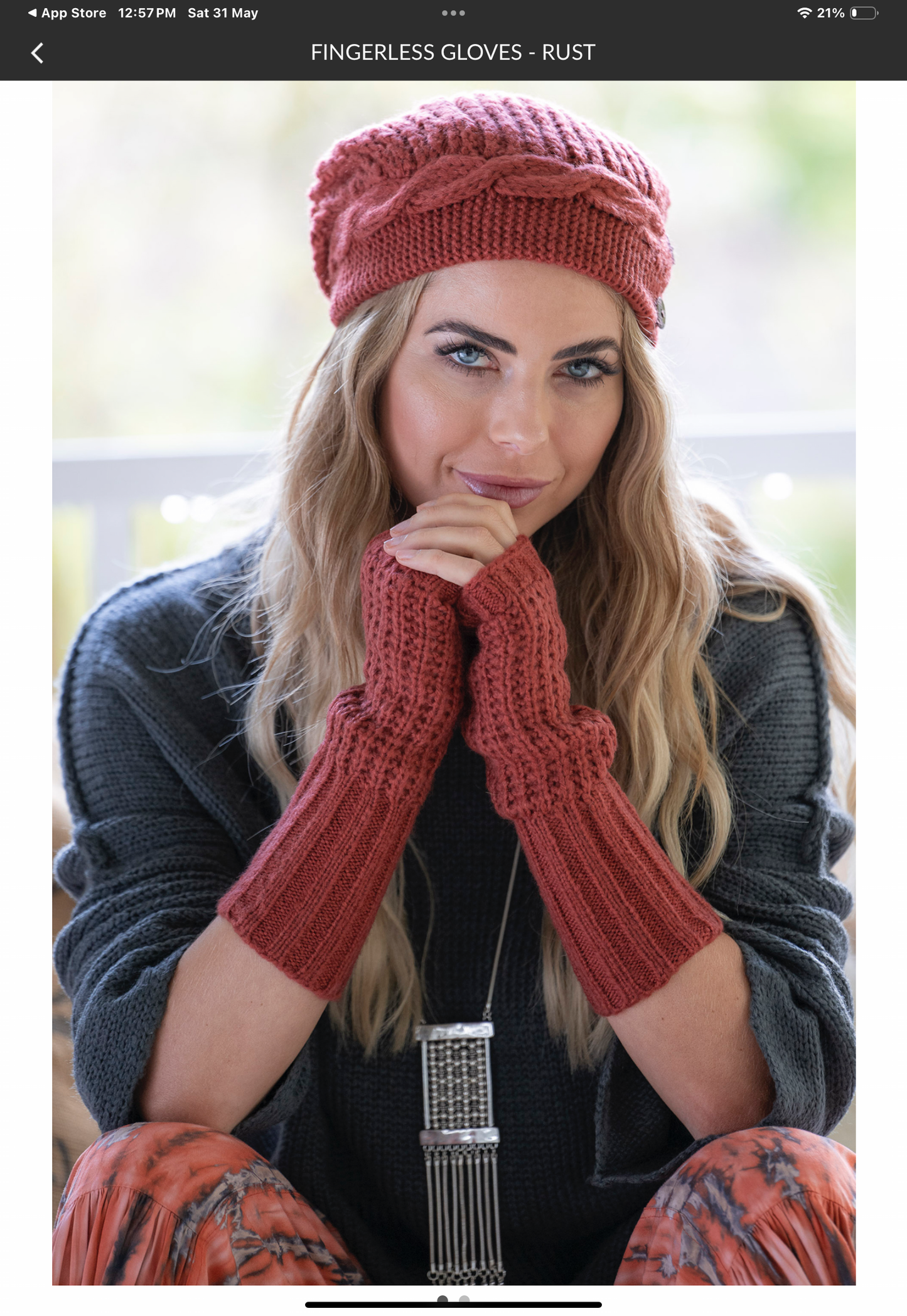 Boho fingerless gloves Charcol