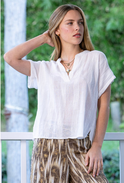 Nora top Cream