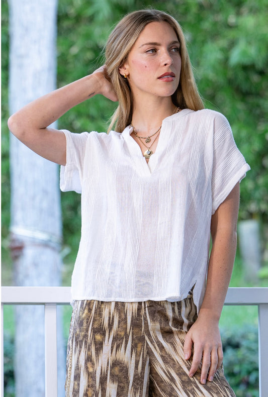 Nora top Cream