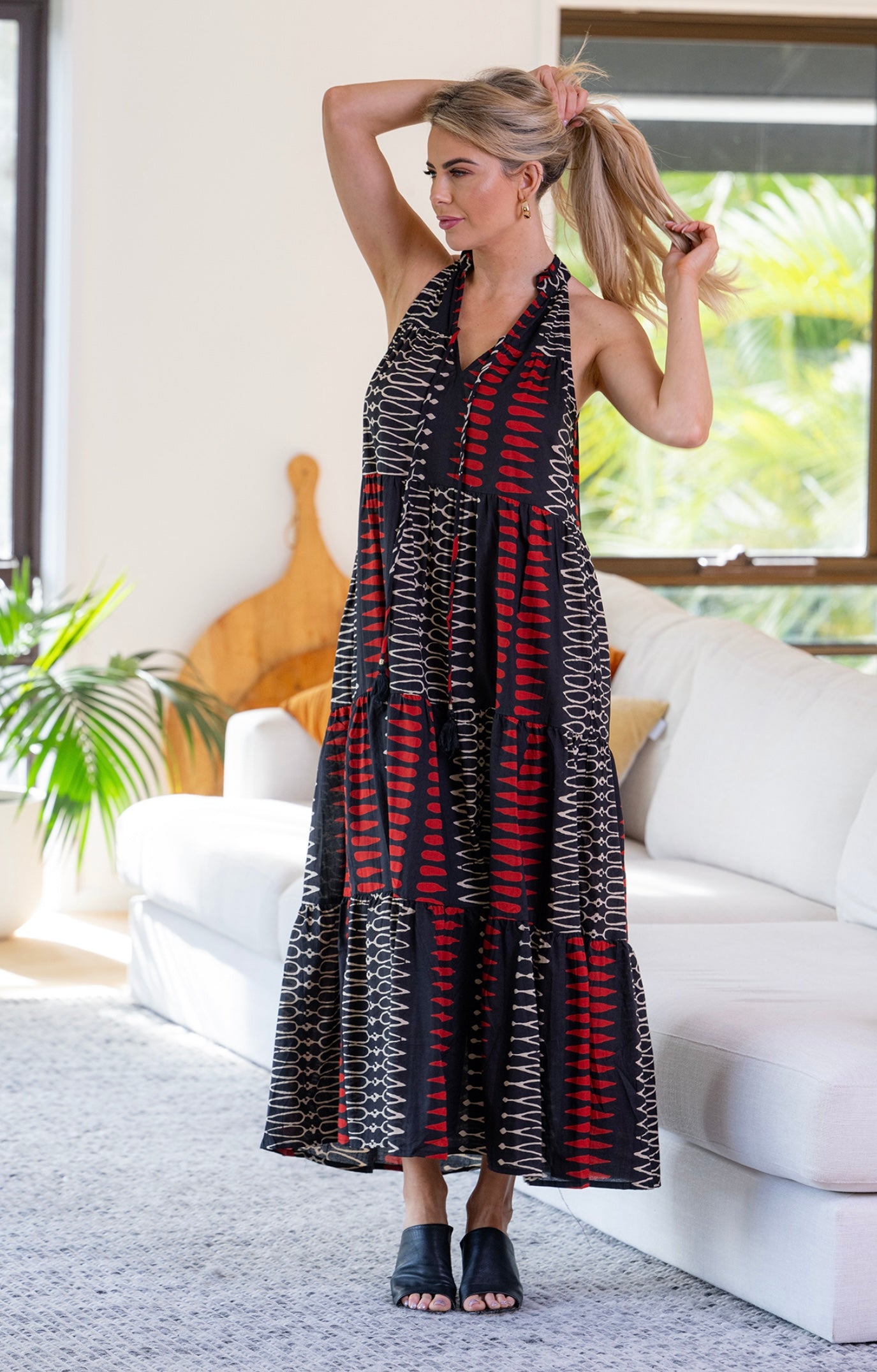 Yindi cotton layered dress