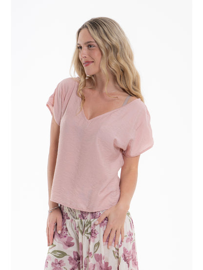 Hampton top dusky pink