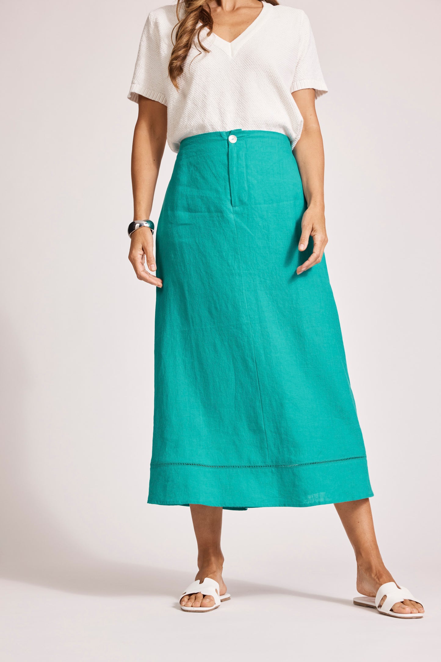 Eb &Ive Miramar maxi skirt Lagoon