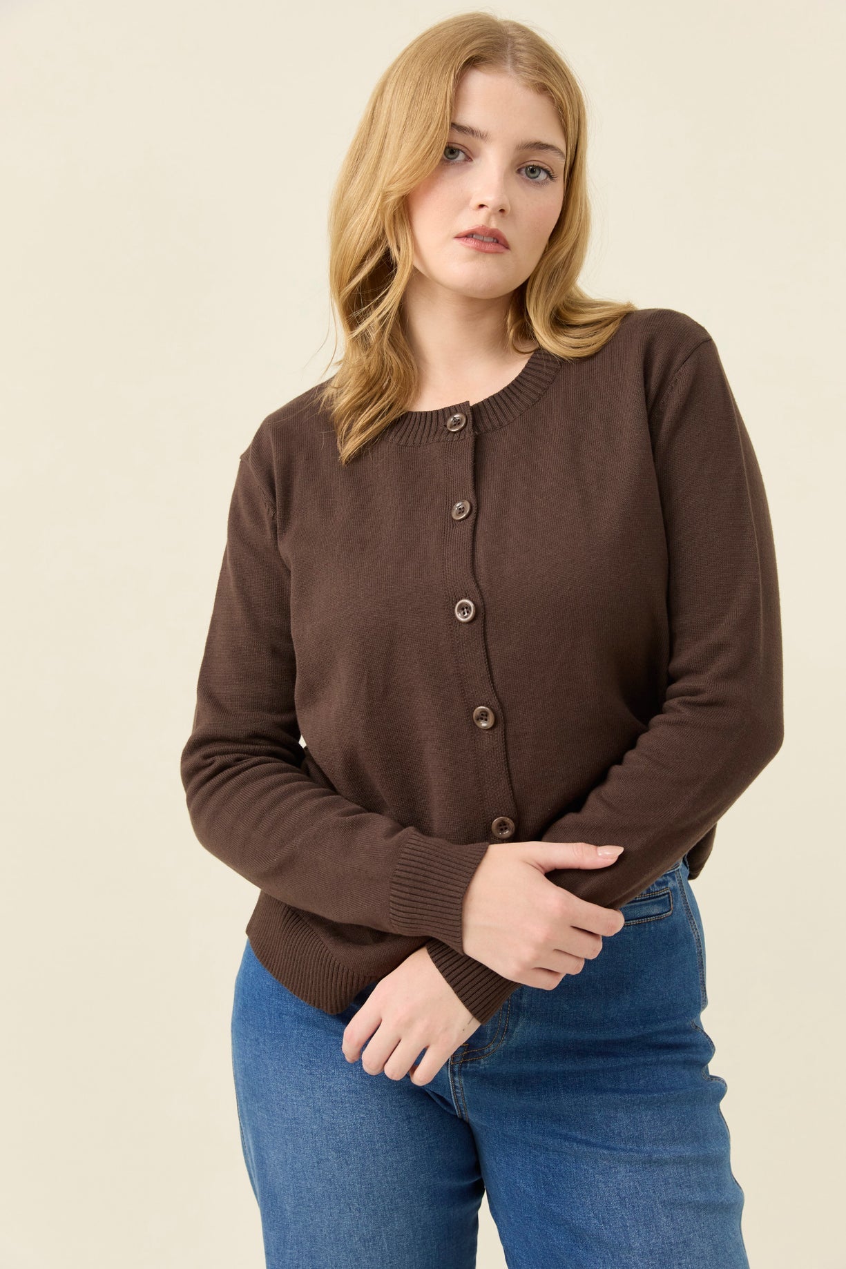 Isle of mine Darby cardigan chocolate