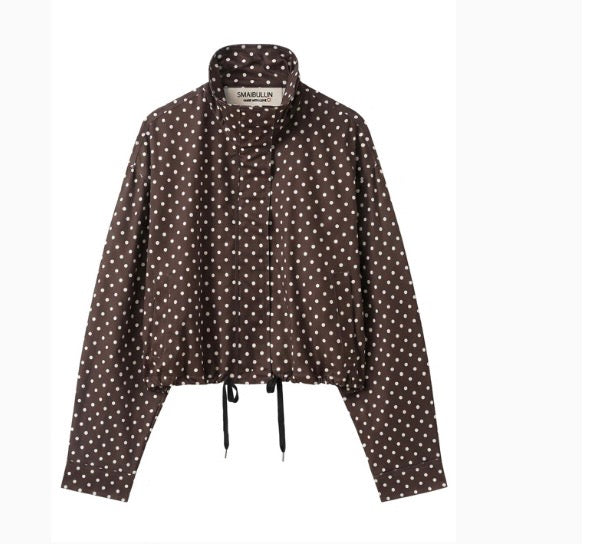 Polka dot spray jacket