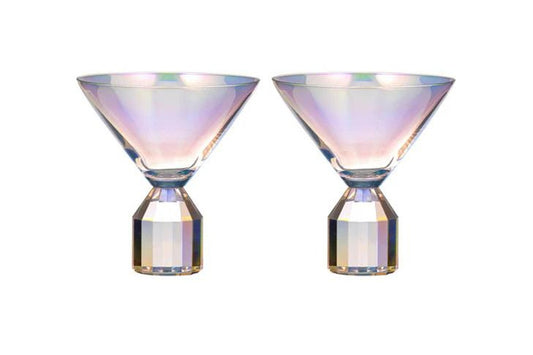 Ladelle Tempa: Ava Opal  Martini Glass Set